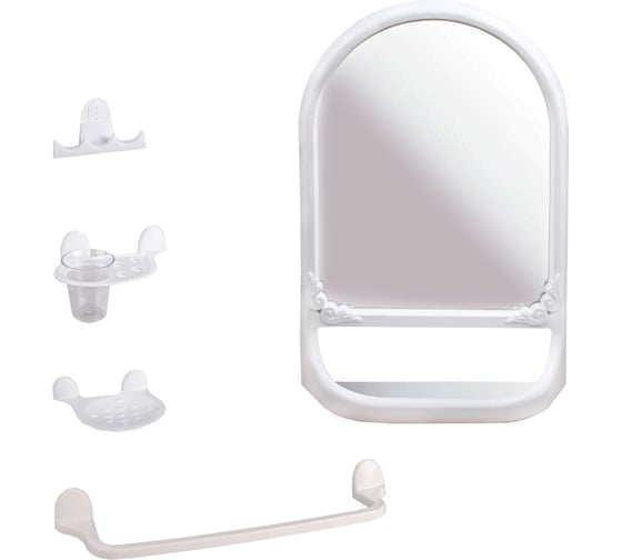 Набор для ванной комнаты ЗПИ Альтернатива Аква №5 (белый) М5555