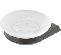 Мыльница подвесная Cezares стекло, исполнение оружейная сталь LINER-SODS-GM