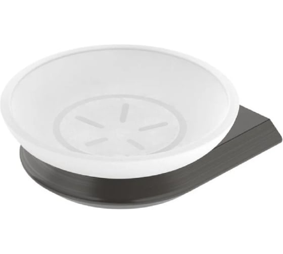 Мыльница подвесная Cezares стекло, исполнение оружейная сталь LINER-SODS-GM