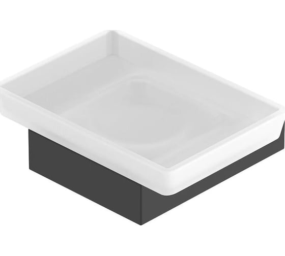 Мыльница подвесная Cezares стекло, исполнение черный матовый SLIDER-SODS-NOP