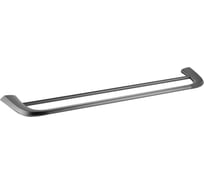 Полотенцедержатель Cezares двойной 60 см, исполнение оружейная сталь LINER-THD-60-GM