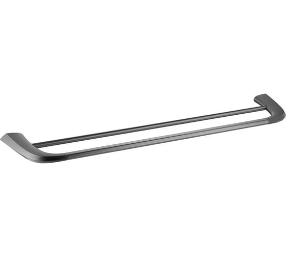 Полотенцедержатель Cezares двойной 60 см, исполнение оружейная сталь LINER-THD-60-GM