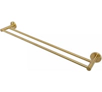 Полотенцедержатель Cezares двойной 65.5 см, исполнение брашированное золото RELAX-THD-65-BORO