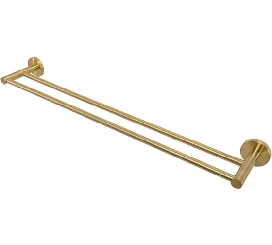 Полотенцедержатель Cezares двойной 65.5 см, исполнение брашированное золото RELAX-THD-65-BORO