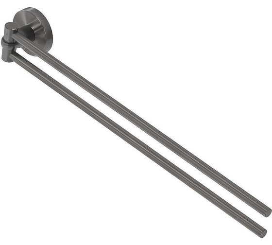 Полотенцедержатель Cezares двойной поворотный, исполнение оружейная сталь RELAX-THD-S-GM