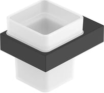 Стакан подвесной Cezares стекло, исполнение черный матовый SLIDER-TUMS-NOP