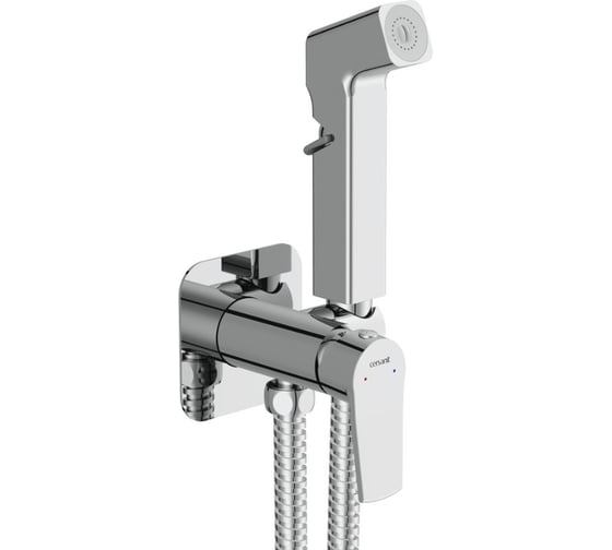 Смеситель с гигиеническим душем Cersanit CITY встраиваемый однорычажный хром 68398