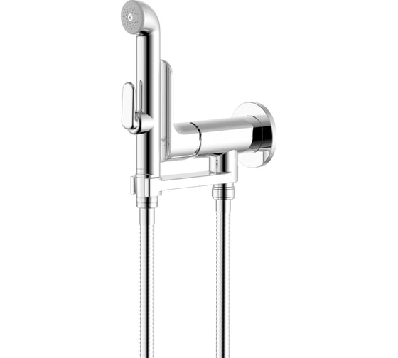 Комплект для гигиенического душа AQUATEK АЛЬФА встроенный (смеситель + гигиеническая лейка + шланг) AQ1919CR 00000147279
