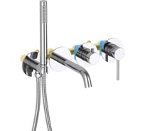 Смеситель для ванны встроенный AQUATEK AQ1344CR ЕВРОПА (внешняя и скрытая часть) 00000145275