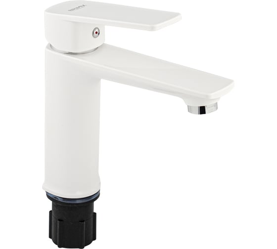 Смеситель для раковины Brimix из высокопрочного АБС пластика, премиум, цвет БЕЛЫЙ 5999-V