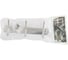 Вешалка для полотенца Brimix с тремя двойными крючками, из нержавеющей стали, хром 572-3 3