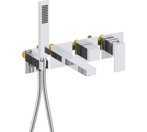 Смеситель для ванны встроенный AQUATEK AQ1644CR ЛИБРА (внешняя и скрытая часть) 00000145286