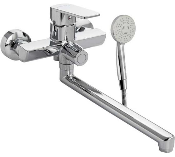 Смеситель для ванны Brimix с длинным изливом, из высокопрочного АБС пластика, премиум, хром 5555-CR