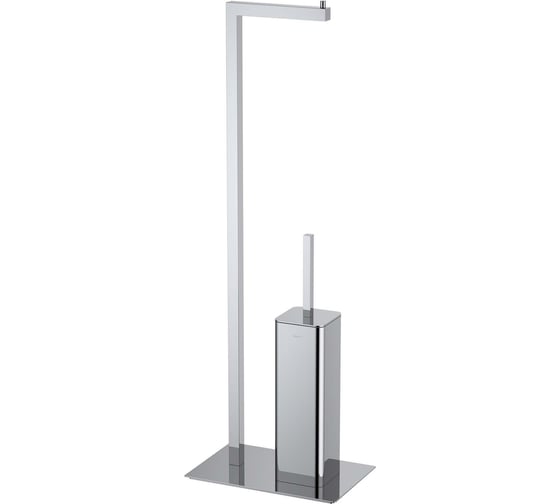 Держатель туалетной бумаги с ершиком AQUATEK AQ4331CR ЛИБРА напольный 00000145288