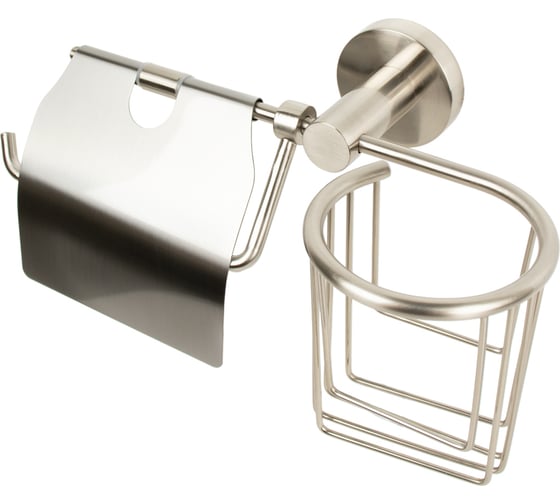 Держатель для туалетной бумаги с подставкой для дезодоранта Zenfort 24545, никель, 102102