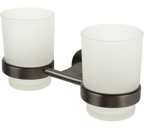 Стакан 2-ой с держателем Zenfort 22568, серый 102100