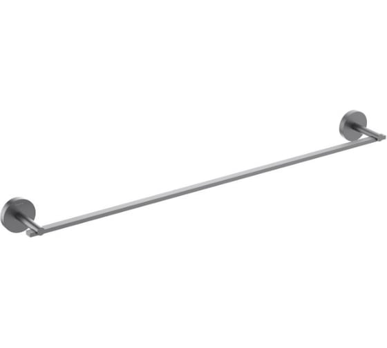 Полотенцедержатель AQUATEK AQ4614BGM БЕТТА 600 мм, оружейная сталь (шлиф. черный хром) 00000139776