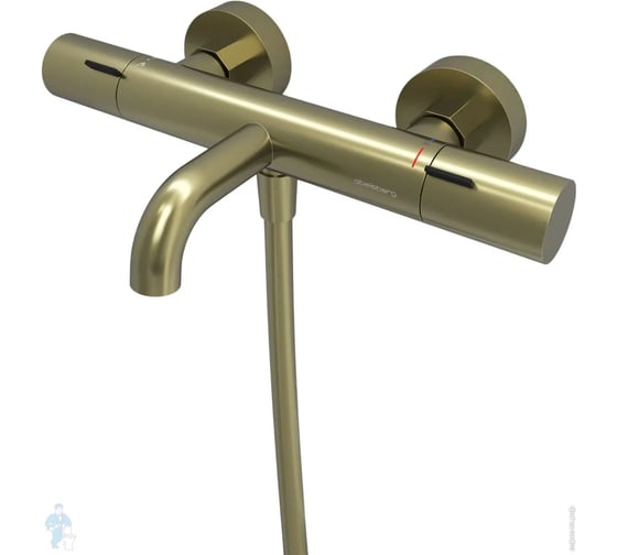 Смеситель для ванны и душа Abelsberg Fluida с термостатом, королевское золото ERF75101BG