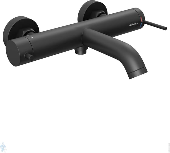 Смеситель для ванны и душа Abelsberg Fluida, вулканический черный ERF22516MB