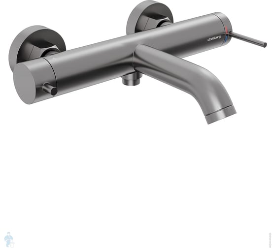 Смеситель для ванны и душа Abelsberg Fluida, космическая сталь ERF22516GM