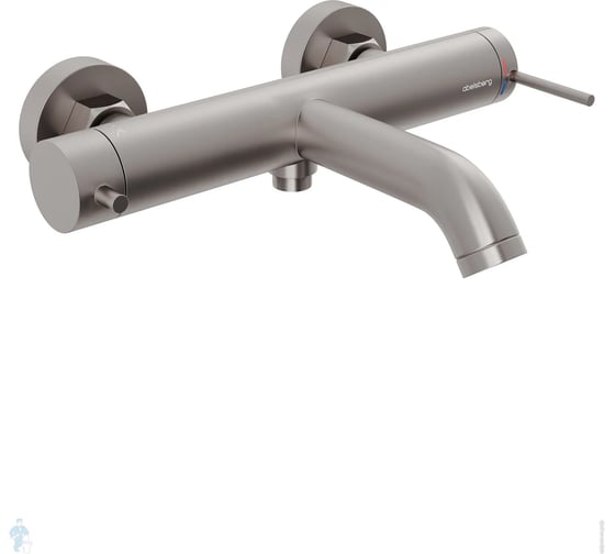 Смеситель для ванны и душа Abelsberg Fluida, титан ERF22516BN