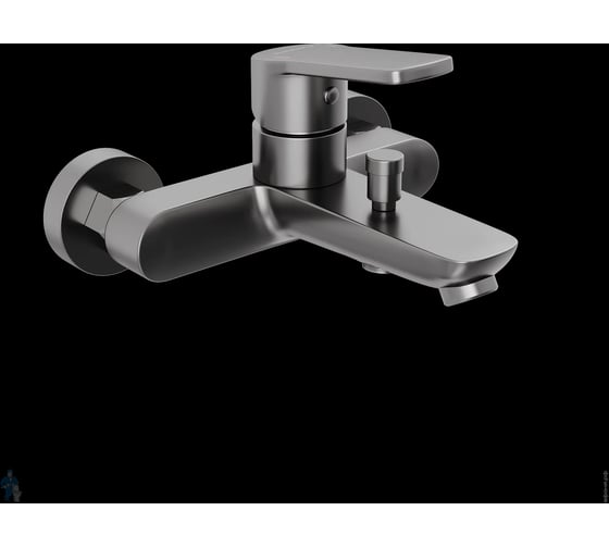 Смеситель для ванны и душа Abelsberg Lineara, космическая сталь UNF25747GM