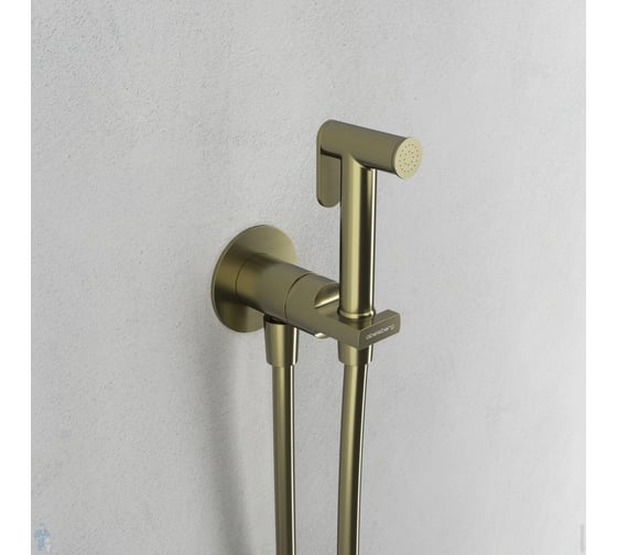 Гигиенический душ со смесителем Abelsberg Object, королевское золото OBF75102BG