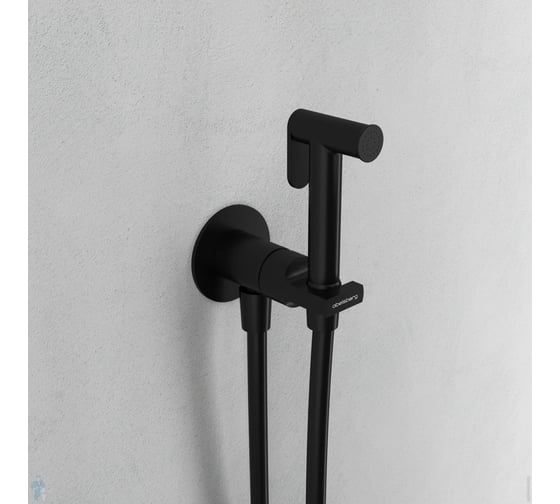 Гигиенический душ со смесителем Abelsberg Object, вулканический черный OBF75102MB