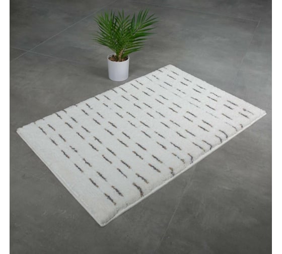 Коврик для ванной комнаты RIDDER Laguna 60x90 см белый 7109301