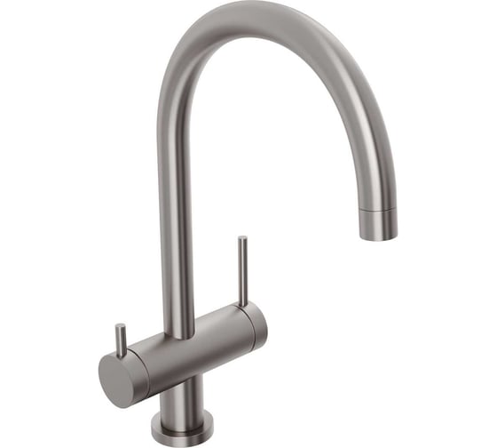 Смеситель для кухни Abelsberg Aera с возможностью подключения фильтра для воды, цвет титан, PVD покрытие AWF70029BN