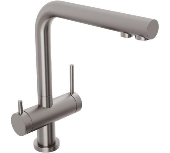 Смеситель для кухни Abelsberg Pura с возможностью подключения фильтра для воды, цвет титан, PVD покрытие UVF70929BN