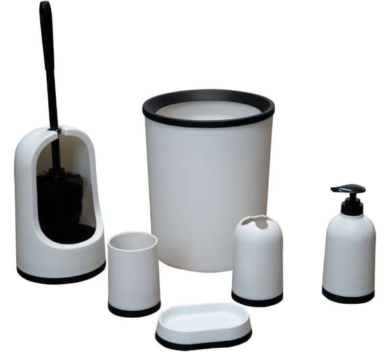 Набор аксессуаров для ванной комнаты RIDDER Plain, белый 2018901