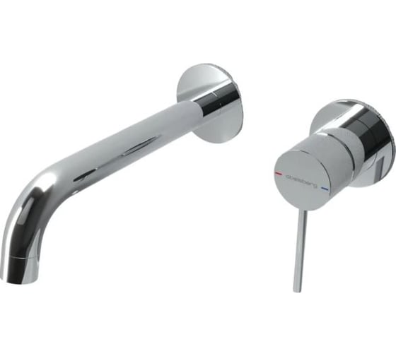 Смеситель для раковины Abelsberg Fluida из стены, глянцевый хром ERF75105CH