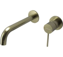 Смеситель для раковины Abelsberg Fluida из стены, королевское золото ERF75105BG