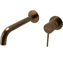 Смеситель для раковины Abelsberg Fluida из стены, песчаная медь ERF75105BC