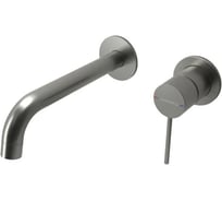 Смеситель для раковины Abelsberg Fluida из стены, титан ERF75105BN