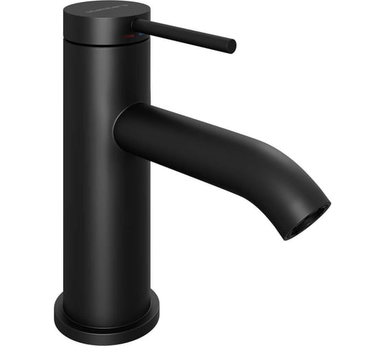 Смеситель для раковины Abelsberg Fluida, вулканический черный ERF22001MB
