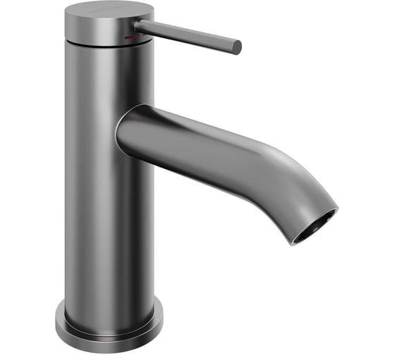 Смеситель для раковины Abelsberg Fluida, космическая сталь ERF22001GM