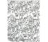 Штора для ванной комнаты RIDDER Doodle 180x200 см черный 3123310 1