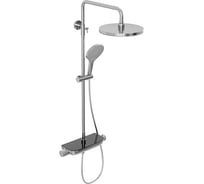Душевая система Abelsberg Lineara с термостатом и полкой для душа, глянцевый хром SNS52790CH