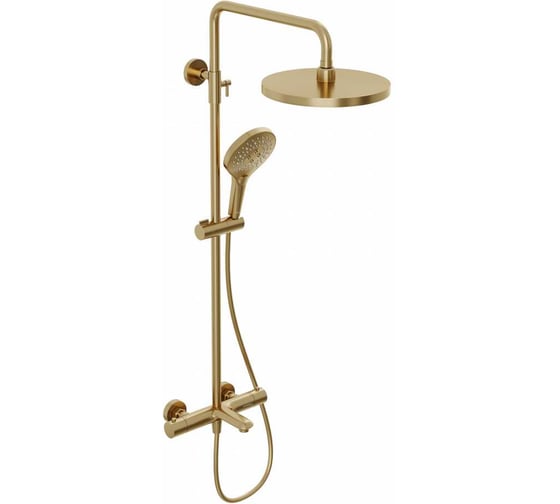 Душевая система Abelsberg Perfecta с термостатом для ванны и душа, королевское золото SNS61102BG