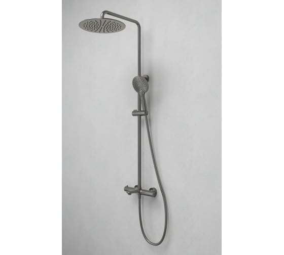 Душевая система Abelsberg Perfecta с термостатом для ванны и душа, титан SNS61102BN