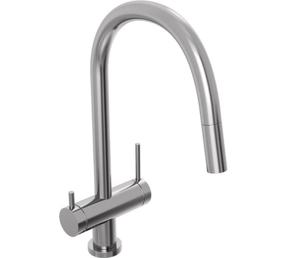 Смеситель для кухни Abelsberg Aera c вытяжным изливом и возможностью подключения фильтра для воды, цвет глянцевый хром EMF71709CH