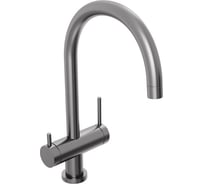 Смеситель для кухни Abelsberg Aera с возможностью подключения фильтра для воды, цвет космическая сталь, PVD покрытие AWF70029GM