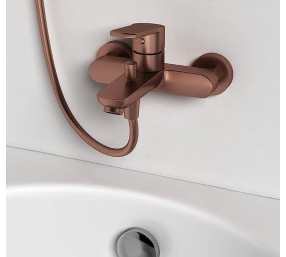 Смеситель для ванны и душа Abelsberg Lineara, песчаная медь UNF25747BC