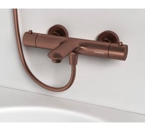 Смеситель для ванны и душа Abelsberg Perfecta с термостатом, песчаная медь INF61101BC
