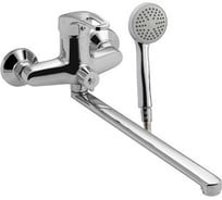 Смеситель в ванную САНАКC серия ОСКАР длинный излив, шаровый, с дивертором на корпусе 6318