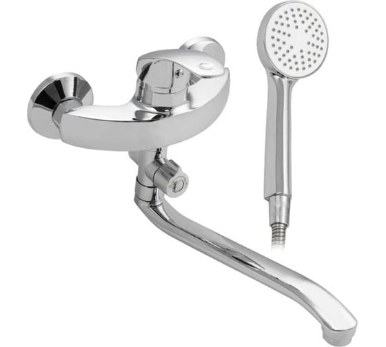 Смеситель в ванную САНАКC серия МайФайр длинный излив 87108