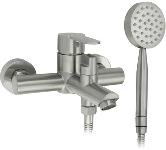 Смеситель в ванную САНАКC серия МАГНУС короткий излив, шаровый, из нержавеющей стали марки 304 9194