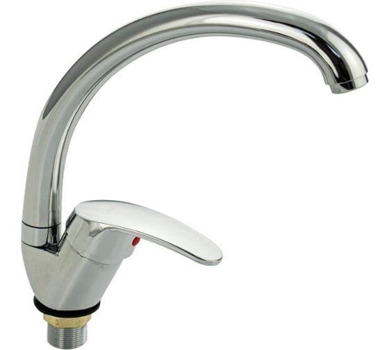 Смеситель для кухни САНАКС шаровый, боковой, поворотный излив, цвет хром 13080